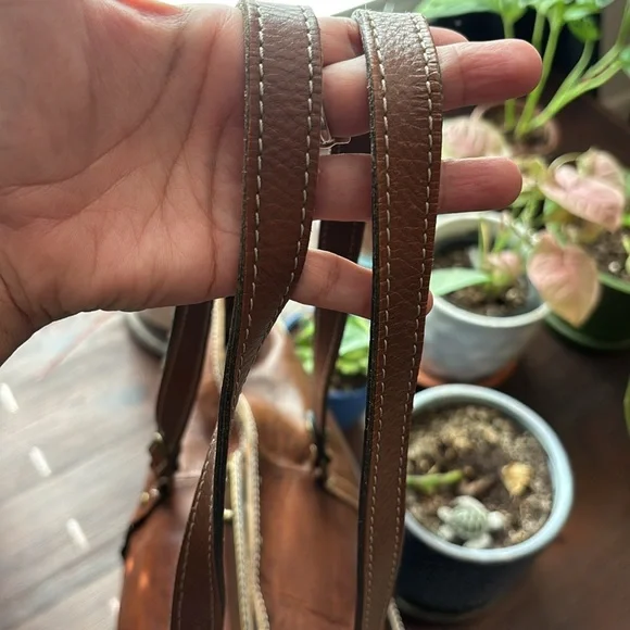 Patricia Nash Benvenuto Tote Signature Map Leather Brown Bag Purse Large